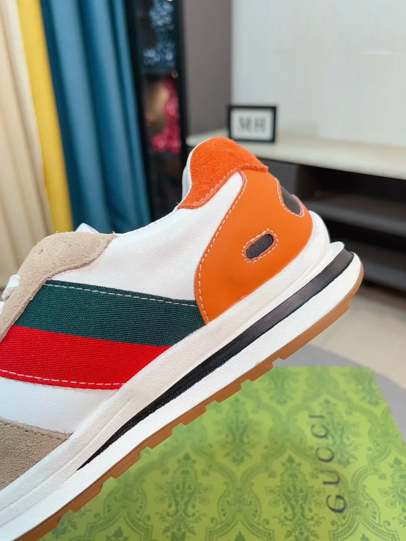 Men's shoes 💰420🌸🌸[GUCCI] Gucci's new spring and summer slip-on loafers with cartoon characters, Fendi F's low-cut trendy men's shoes, 😈The upper is made of Italian 🇮🇹 imported sheep suede with Lafayette embroidered leather, full pigskin lining, original rubber non-slip outsole! The style is high-profile and elegant, and the upper is versatile and fashionable. 🇱🇾🇱🇾A large number of ready-made and reposted pictures will be sold! 38-44,